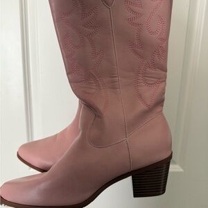 Pink Western-Style Women's Boots